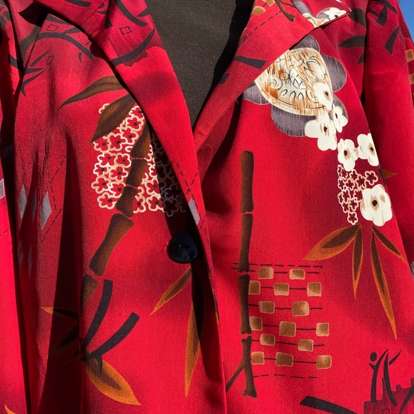 Asian Themed Long Jacket - Picture 4 of 12